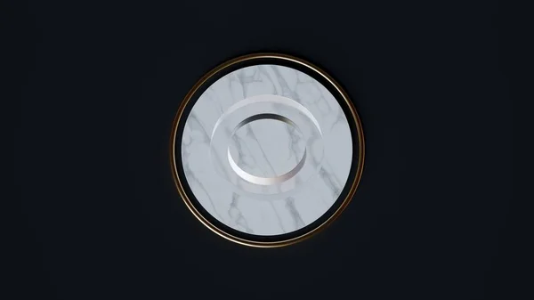 Minimal Black Marble Golden Background Art Deco Rendering 로열티 프리 스톡 사진