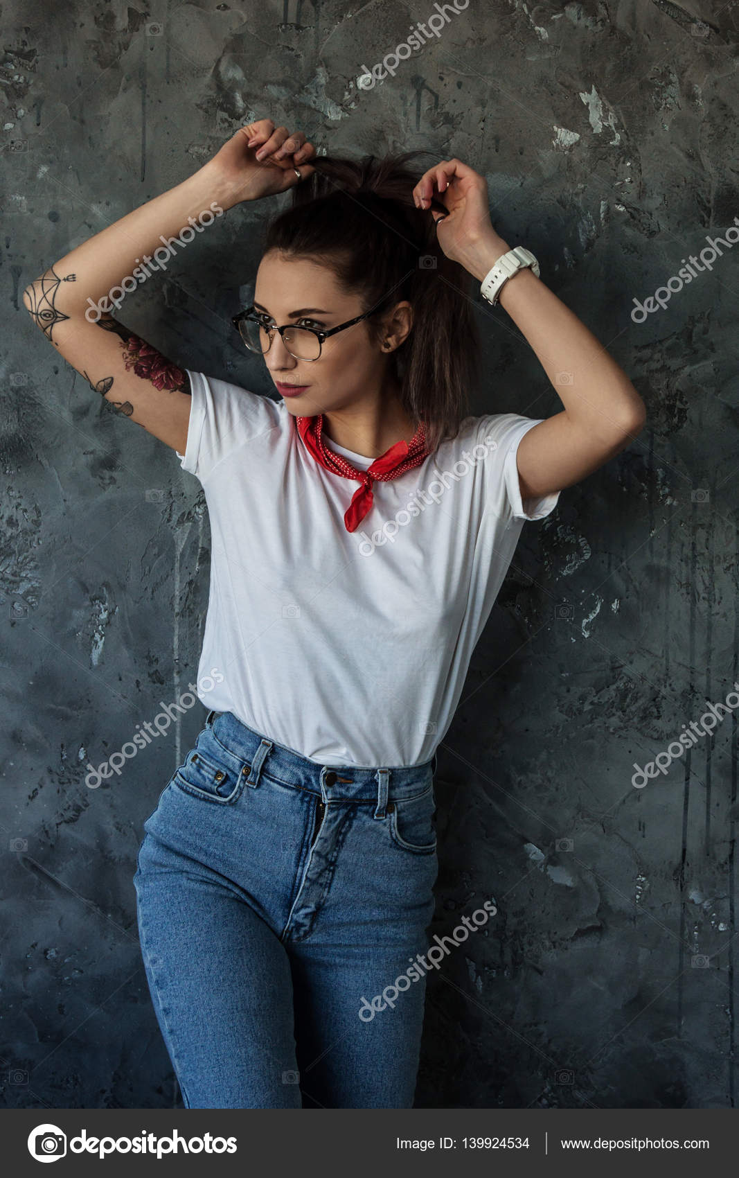 beautiful girl dressing