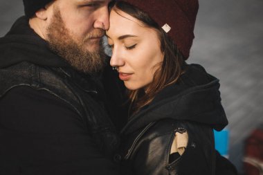 Çekici hipster Çift