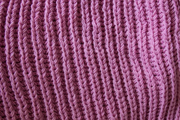 Textura de lã de tricô rosa — Fotografia de Stock