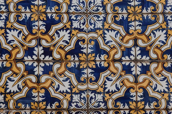 Κεραμικά πλακάκια σχέδια Azulejos από την Πορτογαλία — Φωτογραφία Αρχείου