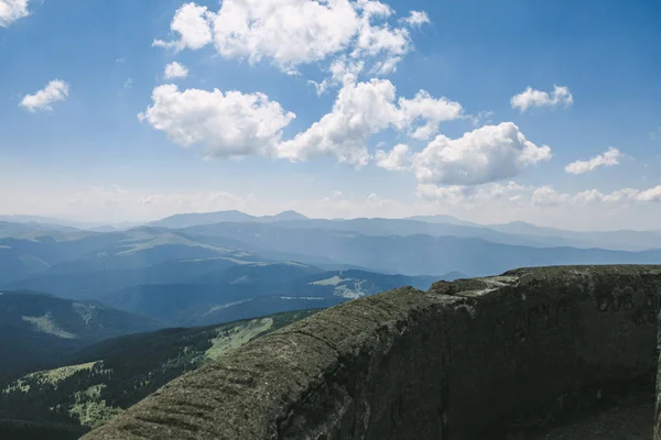 Krásná lesní krajina v Karpat — Stock fotografie