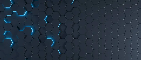 Hexagon background hi-tech technology future 3d backgroung