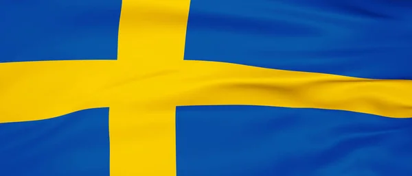 Zweden Achtergrond Vlaggenstaat Stockafbeelding