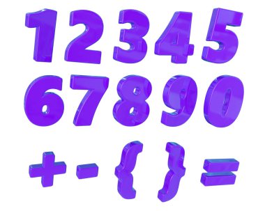 sayılar, 3d, alfa, renkli, beyaz, harfler, alfabe