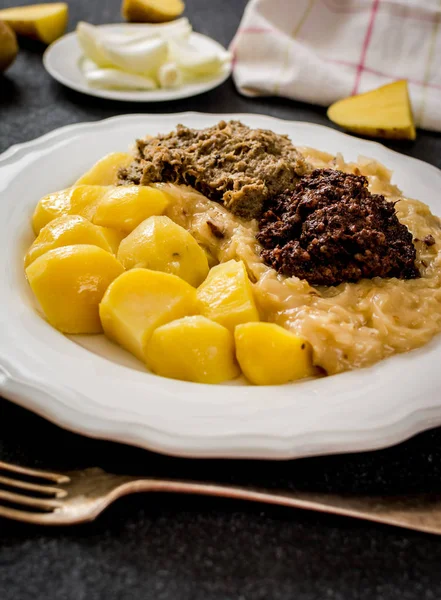 Carne de salsicha tradicional — Fotografia de Stock