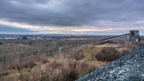 České město Ostrava timelapse — Stock video