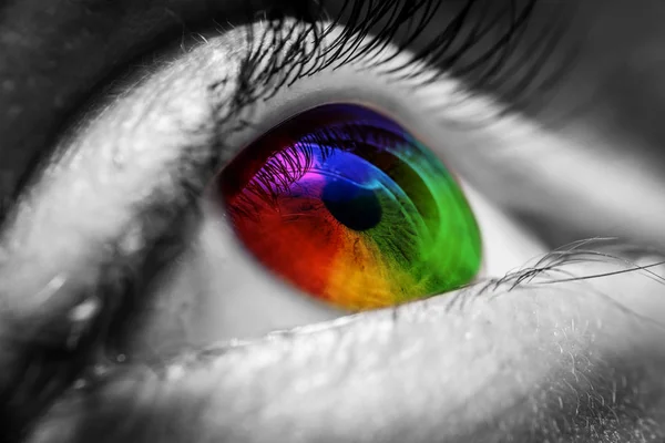 Colorful human eye — Stock Photo, Image