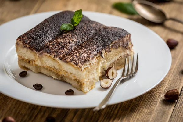 Italian dessert tiramisu — Stock Photo, Image