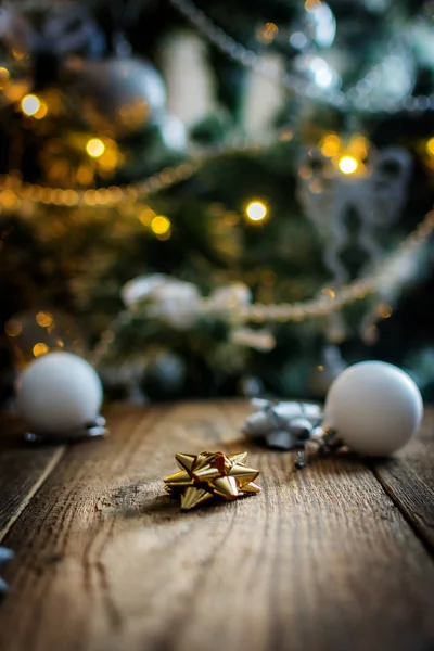 クリスマスの球根とツリー — ストック写真