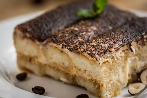 Italian dessert tiramisu — Stock Photo, Image