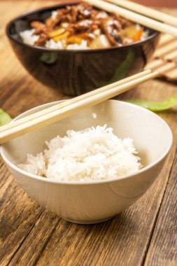 pirinç ile sığır eti