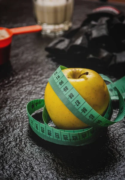 Protein powder in scoop — Stock Photo, Image