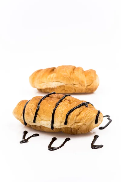 Croissant med choklad — Stockfoto
