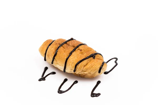 Croissant med choklad — Stockfoto