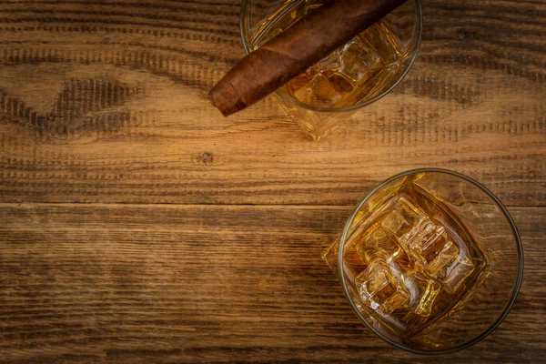 Whisky con ghiaccio — Foto Stock