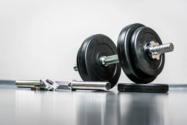 Dumbbell or barbell — Stock Photo, Image