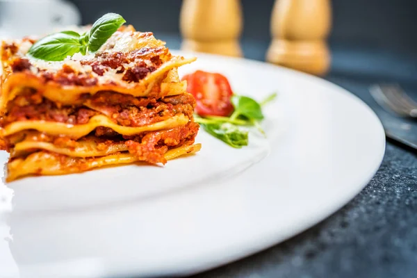 Lasaña de pasta italiana — Foto de Stock