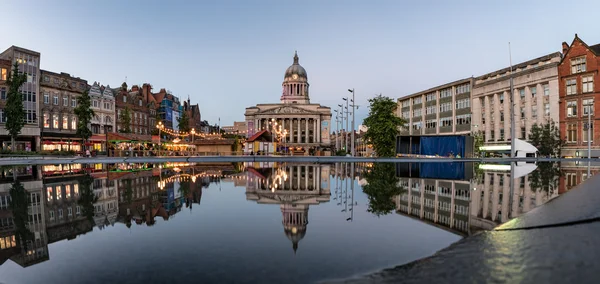 Radnice, staré náměstí, Nottingham, Anglie, Velká Británie — Stock fotografie