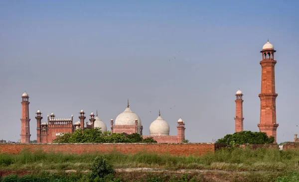 Badshahi мечеть Лахор Пенджаб Пакистану — стокове фото