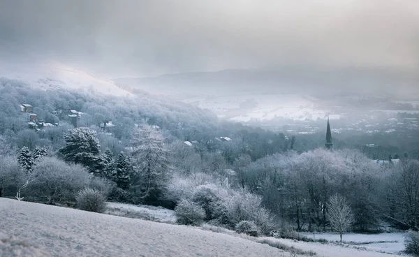 Snow countryside England UK-Europe — Stock Photo, Image