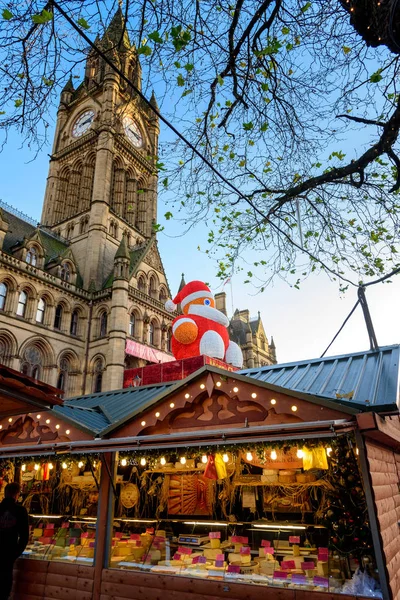 Mercado de Navidad de Manchester Inglaterra — Foto de Stock