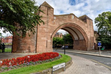 Chester City duvar England