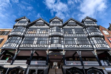 Tudor mimarisi Chester İngiltere 