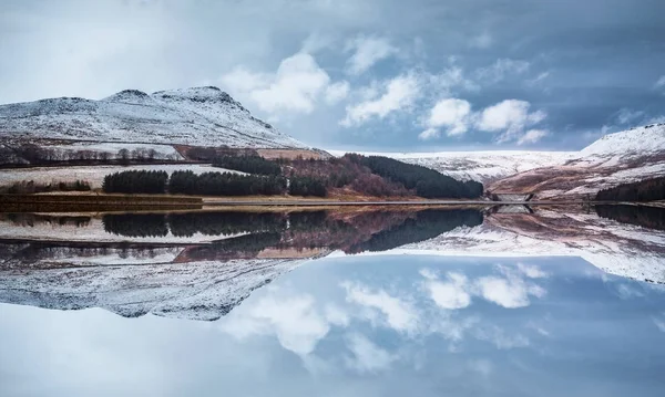 Winter Landscape, Peak District - Inglaterra — Fotografia de Stock