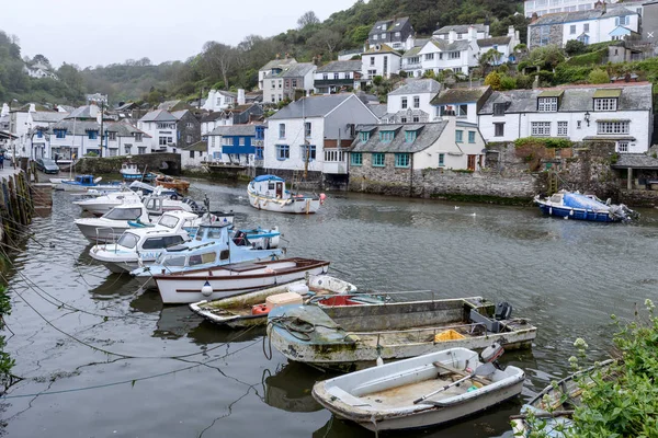 Rybářská vesnice Anglie Cornwall — Stock fotografie