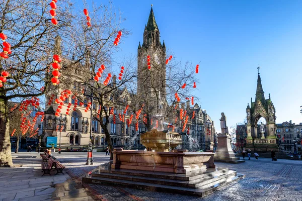 Ayuntamiento de Manchester Inglaterra — Foto de Stock