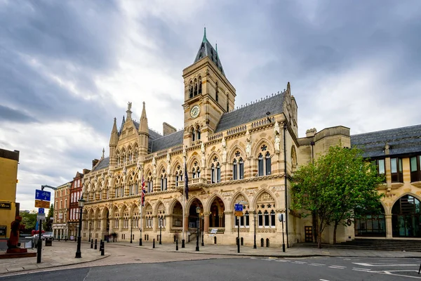 Neo Gothic style architecture of Northampton Guildhall — Stock Photo, Image