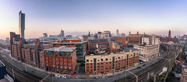 Skyline cidade de Manchester — Fotografia de Stock