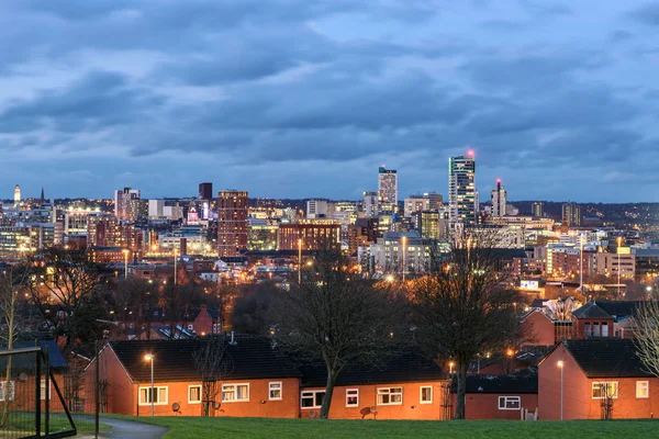 Leeds stad skyline — Stockfoto