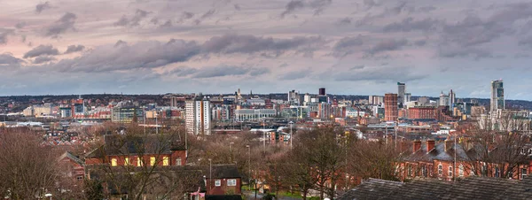 Leeds Skyline Reino Unido — Foto de Stock