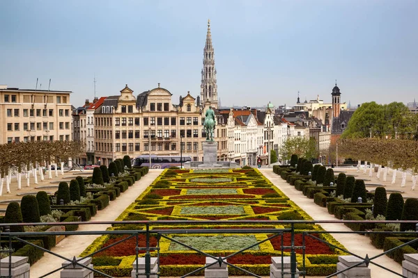 Мальовничий міський пейзаж Брюсселя — стокове фото