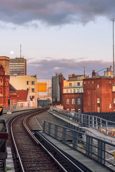 Järnvägsspåren Berlin Tyskland — Stockfoto