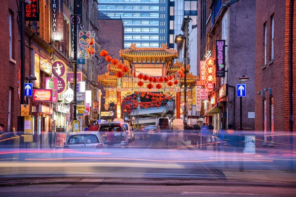 Chinatown Manchester Uk — Stockfoto