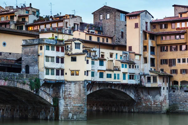 Pone Vecchio Arno River Florence Italy Beautiful Italian Renaissance Architecture — Stock Photo, Image