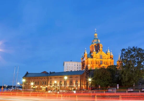 Uspenski Kathedrale Flussufer Helsinki Finnland — Stockfoto