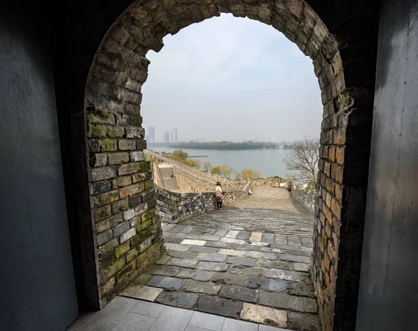 Ancient Structure City Wall Nanjing China Designed Emperor Zhu Yuanzhang — Stock Photo, Image