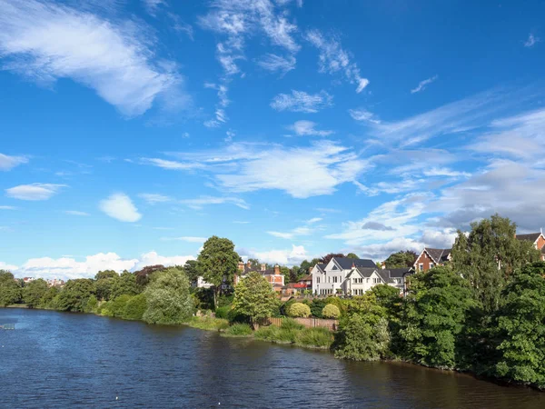 Hermosa Escena Del Río Dee Chester Reino Unido — Foto de Stock