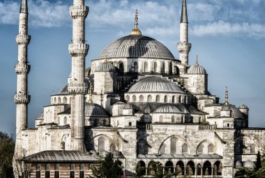 Sehzade Mosque rial mosque located in district of Fatih, Istanbul, Turkey. clipart