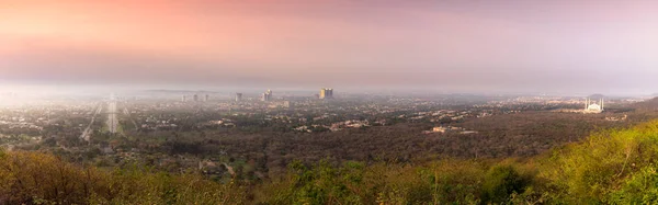 Хмари Освітлена Skyline Ісламабаді Місто Ісламабад Даман — стокове фото