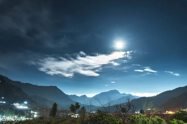 Mondscheinglühen Verbessert Die Schönheit Der Swat Landschaft Pakistan — Stockfoto
