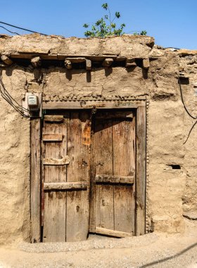 Kırsal Pakistan bir tradtional köy çamur evde.