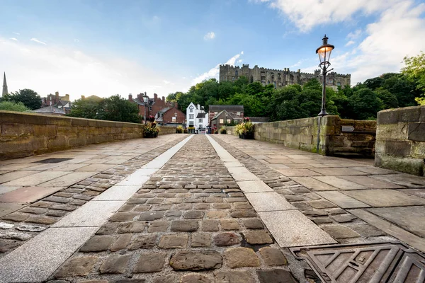 Brug Uitzicht Historische Stad Durham Door Rivier Wear — Stockfoto