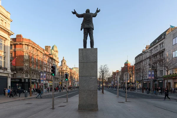 Oconnell Caddesi Dublin Rlanda Nisan 2015 Jim Larkin Heykeli Dublin — Stok fotoğraf