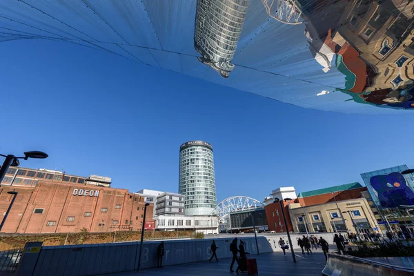 New Street Station Birmingham England Feb 2018 Θέα Του Rotunda — Φωτογραφία Αρχείου