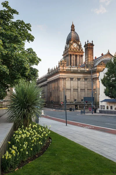 Leeds Rathaus Auf Dem Kopf Leeds Stadtzentrum Wurde 1858 Fertiggestellt — Stockfoto